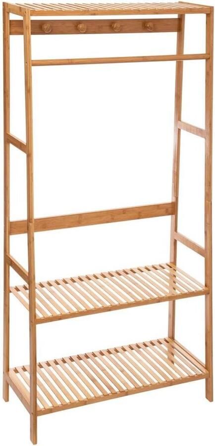 Kledingrek Bamboe Duurzaam en Stijlvol Ophangsysteem