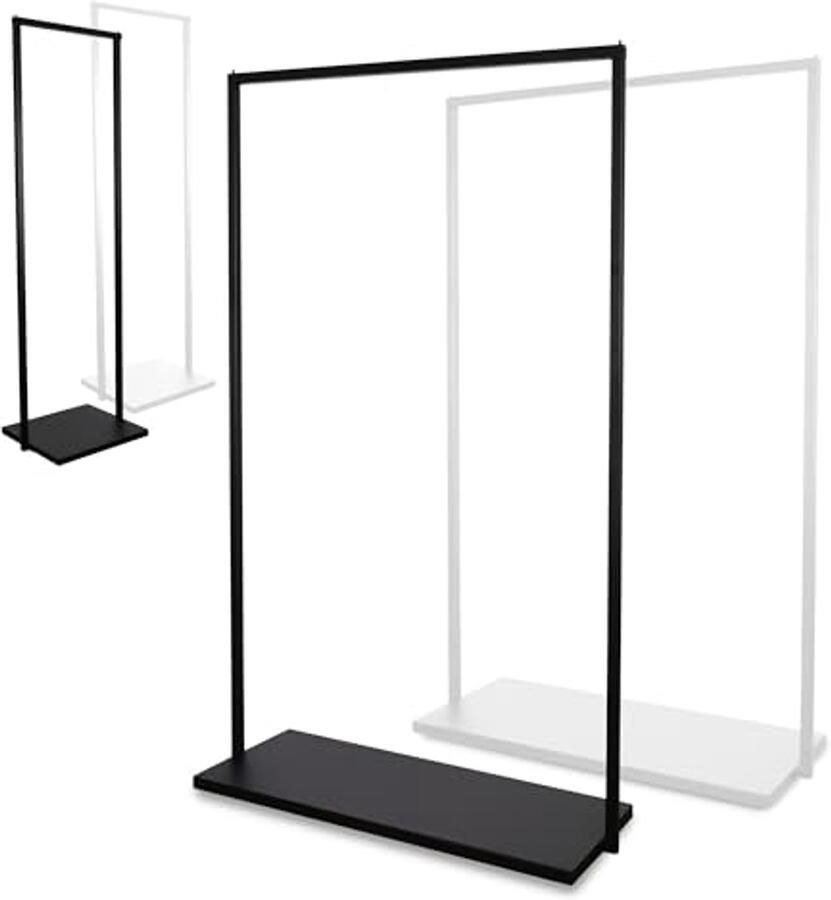 Kledingrek BASE Vrijstaand Kledingrek van Stevig Metaal voor Slaapkamer Woonkamer en Kantoor Zwart 100 cm