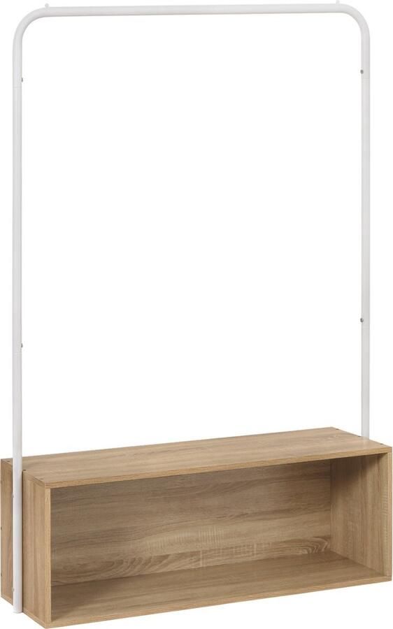 Bolt Edge Kledingrek Bruin Hout Met opbergruimte Garderobekast en schoenenrek