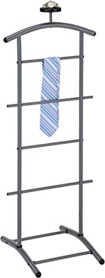 Kledingrek Dressboy met Kleerhanger en Broekhanger van Metaal in Grijs