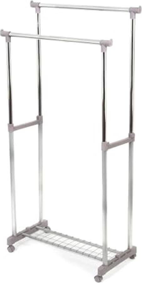 Kledingrek Hoogteverstelbaar Grijs 83 5 x 44 x H.160 cm