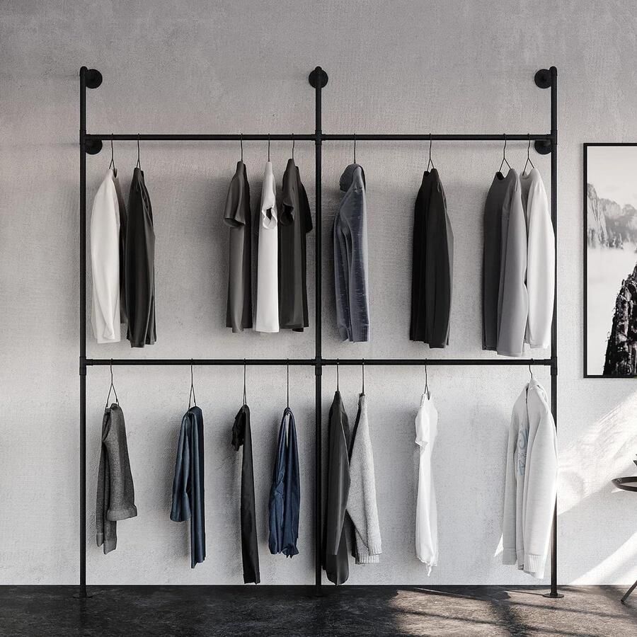 Schoenenrek verticaal schoenenrek met 10 planken zwarte schoenenkast hoge smalle schoenenstandaard ruimtebesparend stabiele schoenenorganizer voor toegangsdeur hal slaapkamer woonkamer