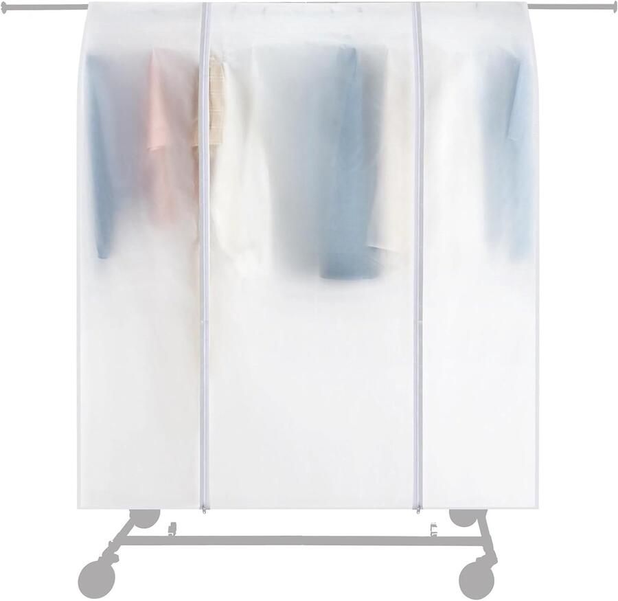 Inklapbaar en Verstelbaar Kledingrek van Metaal met Wieltjes Kledingkast AH Stender Opvouwbare kledingrek