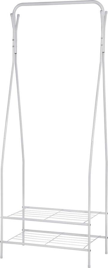 Kledingrek Kledingstandaard Kledingkast Organizer Kledinghouder Kledingdisplay Kledinghanger Outfit Station Wit 58 5x32x158cm