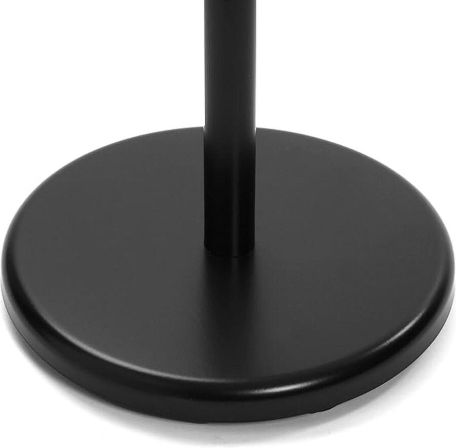 Kledingrek Malmö Minimalistische stijl kapstok met 6 haken zwart metaal en hout 171 x 28 x 28 cm