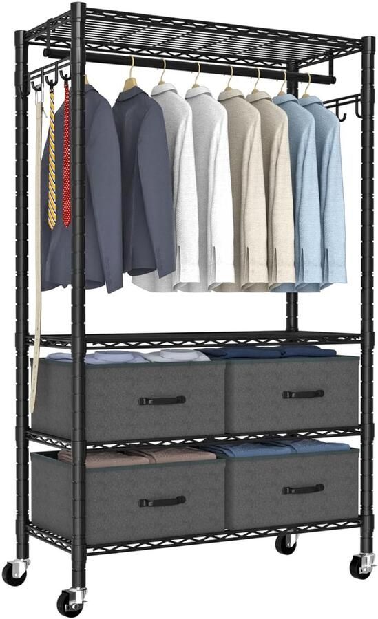 Kledingrek met 4 schuifladen Praktisch en stijlvol Geschikt voor elke ruimte