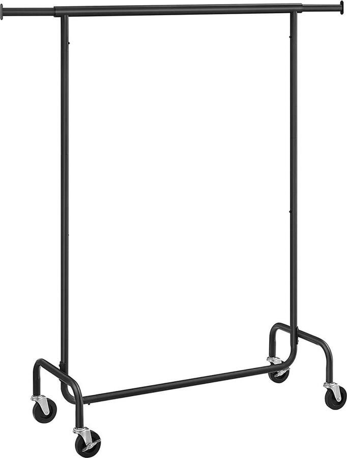 Clothes Rack on Wheels Garment Rack Rolling Rack High Load Capacity 45cm x (110-150)cm x 160cm