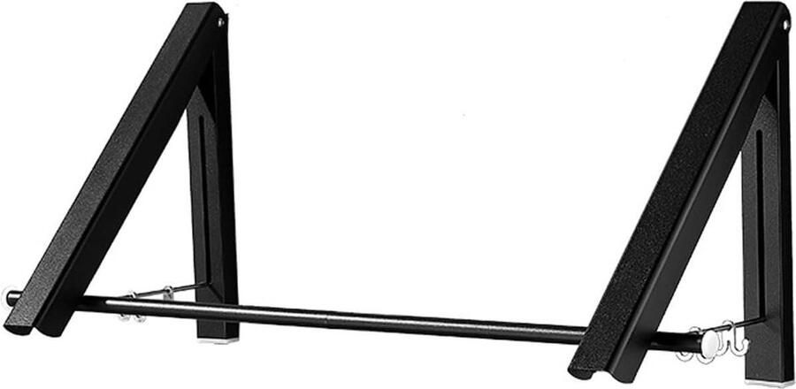 Kledingrek Wandgemonteerde Opvouwbare Kledingrekken Heavy Duty Aluminium Organizer Houder Opknoping Opvouwbare Kledingstukken Opslag Hanger voor Indoor Slaapkamer Wasruimte Kantoor Wasruimte Dorm