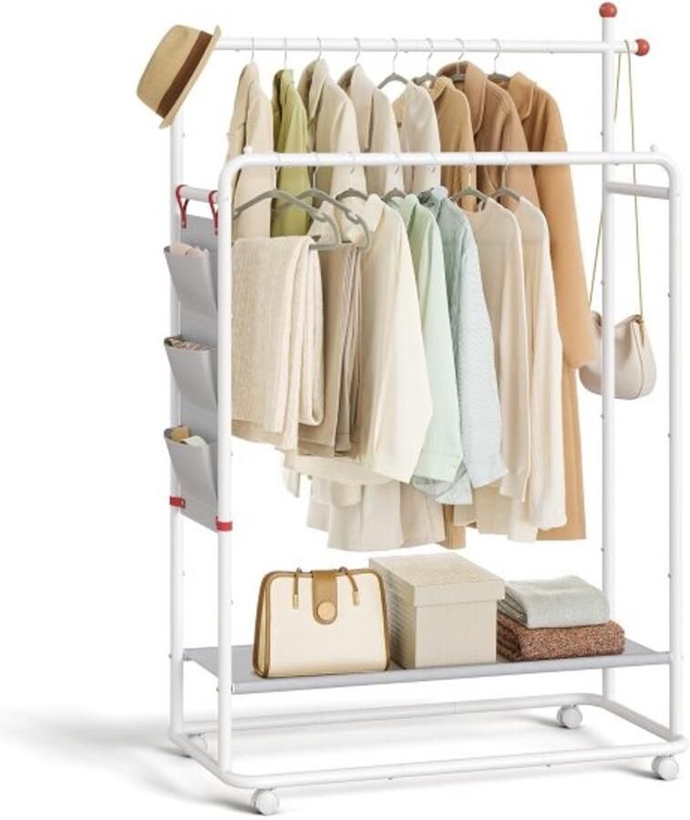 Kledingrek Stabiel & Praktisch Mat Wit