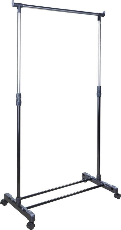 Mobiele kapstok kledingrek verstelbaar 100 tot 170 cm Kledingrekken Kleding ophangen