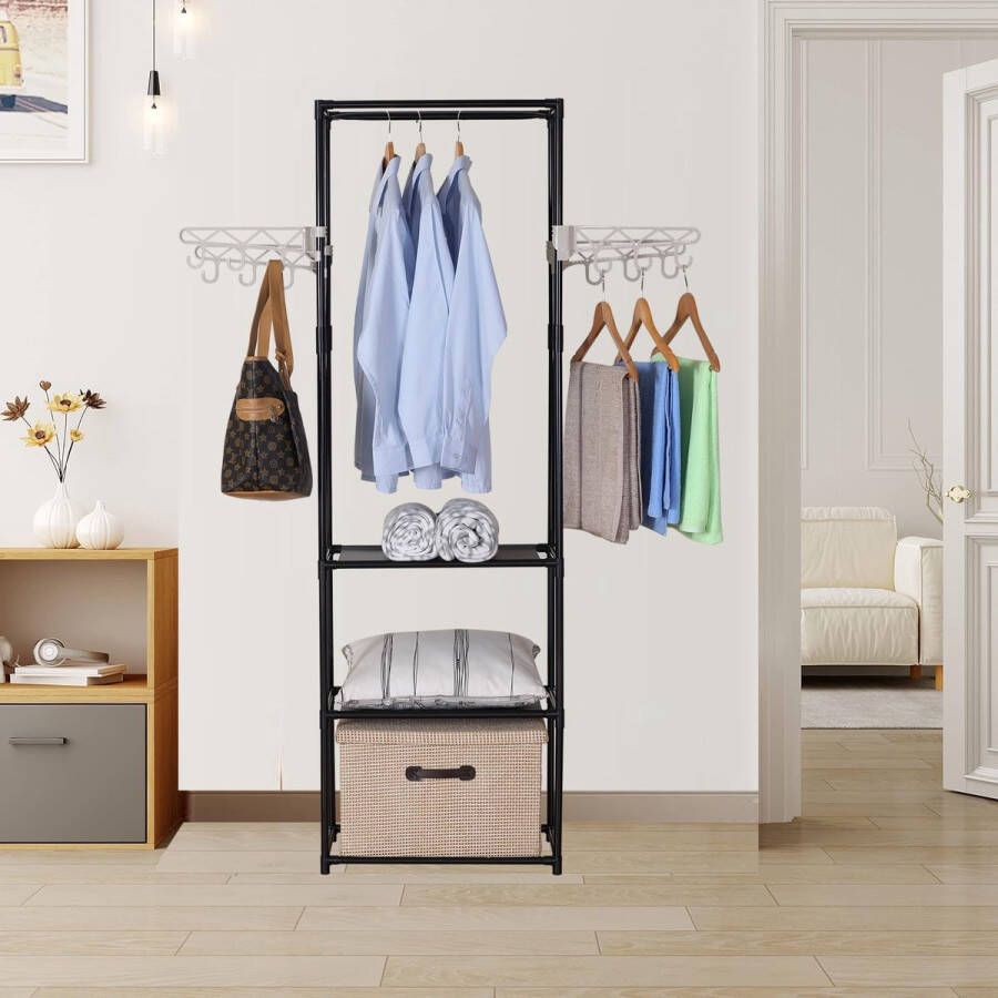 Kledingrek Vrijstaande hanger Clothes rack Freestanding hanger 28 5D x 55B x 175H centimeter