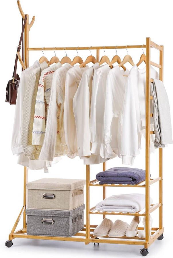 Kledingrek Vrijstaande hanger Clothes rack Freestanding hanger 38D x 45B x 176H centimeter