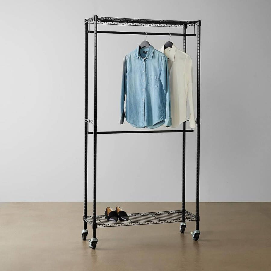 Kledingrek Vrijstaande hanger Clothes rack Freestanding hanger 91 x 35 5 x 183 cm