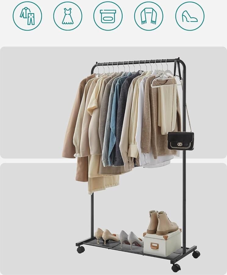 Kledingrek Vrijstaande hanger Clothes rack Freestanding hanger