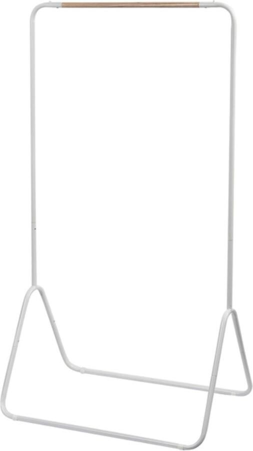 Bolt Edge Kledingrek Wit Metaal Organizer Garderobe Voor Slaapkamer