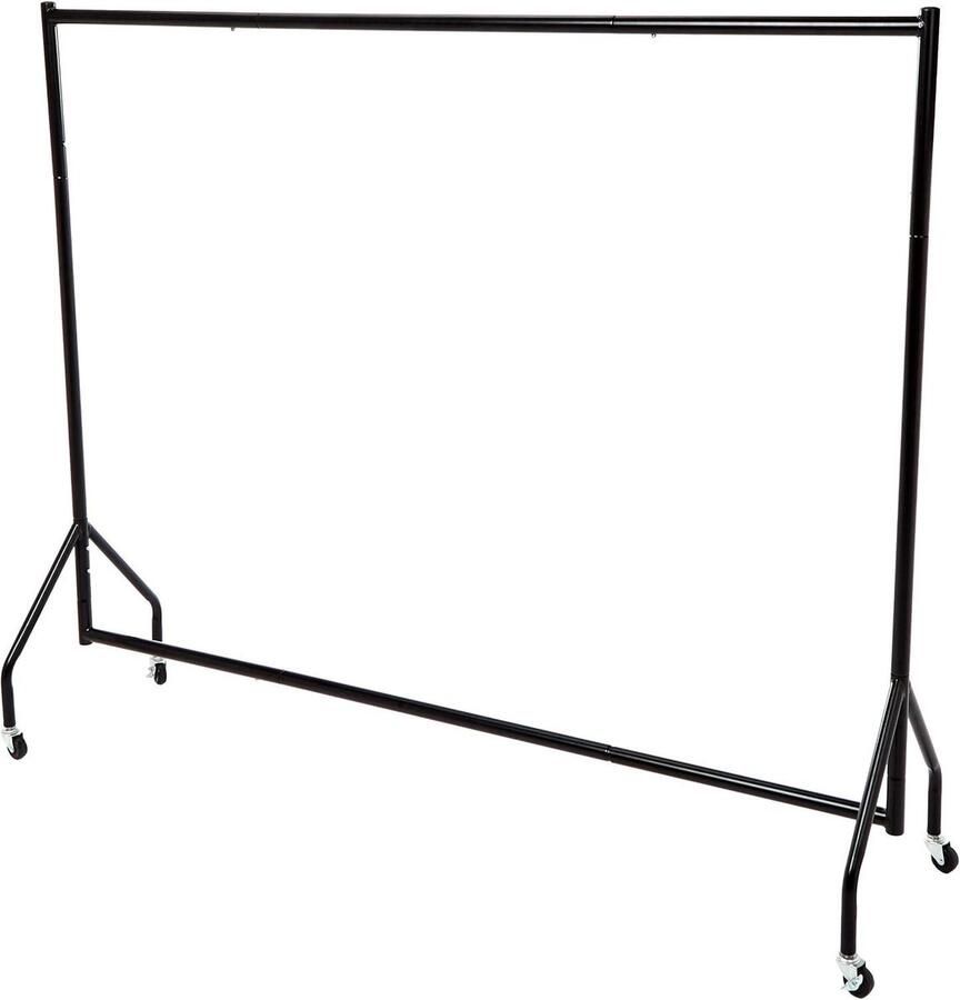 Kledingrek zwart 182 x 152 m Ruimtebesparend en stevig Kledingrek