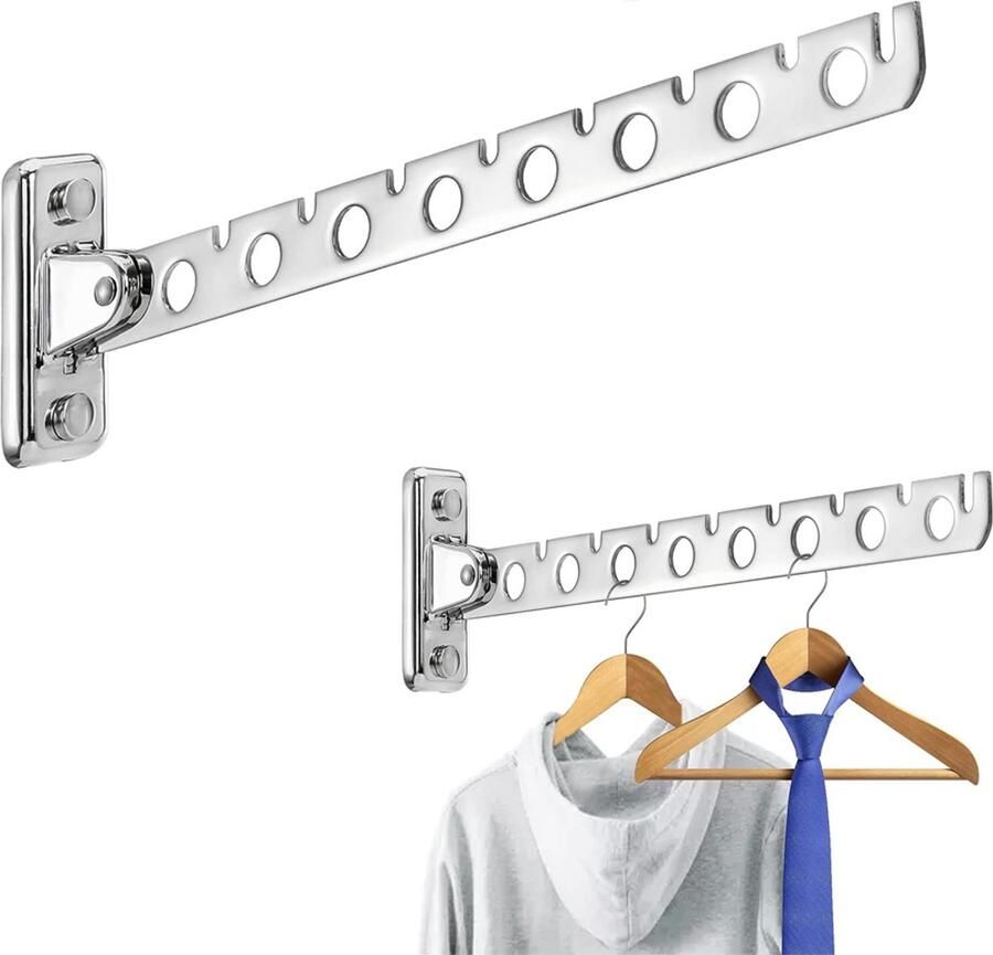 Kledingstang 8 Gaten Opvouwbaar Kledingstang Voor Aan De Muur Kledingroede Kledingrek Kledingroede Muur Opvouwbare Kledinghanger Voor Aan De Muur Kledingstangen Voor Aan De Muur