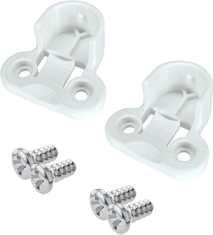 Kledingstanghouder voor kledingkasten versterkte stanghouder voor extra steun reserveonderdeel voor kasten (pakket van 2)