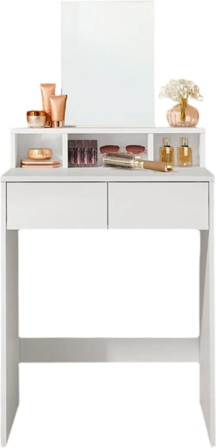 Dressing Table with Mirror Hairdressing Table Vanity Desk Spacious Storage 40 x 60 x 127 cm