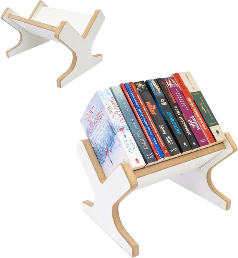 Klein Boekenkast voor Kinderen Mini Rek voor Kinderboeken Hout 1 stuk