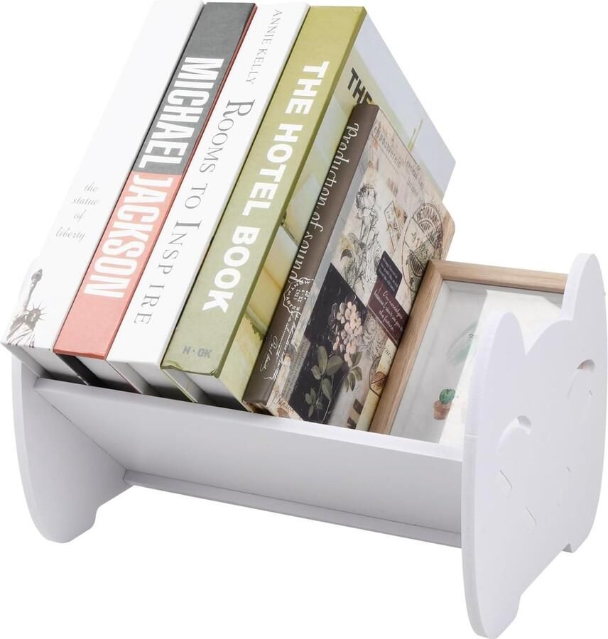 Klein bureau en boekenkast multifunctioneel wit