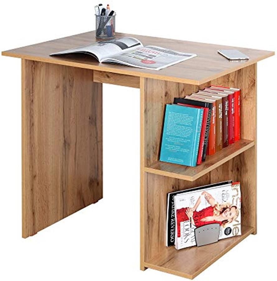 Klein bureau met opbergruimte 82 x 76 x 60 cm Computer tafel voor kantoor en thuis