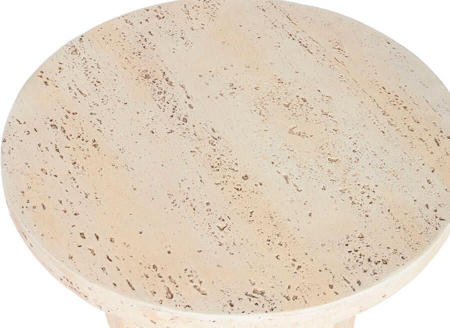 Kleine bijzettafel Home ESPRIT Beige Magnesium 60 x 60 x 41 9 cm