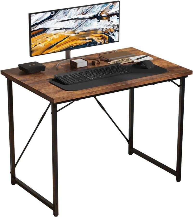 Kleine Bureau voor Thuis en Kantoor 80 x 50 cm Bruin