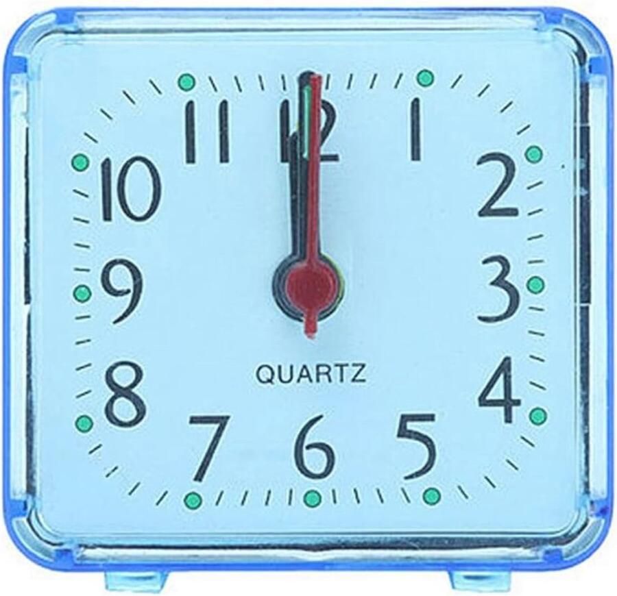 Kleine Digitale Wekker Stille Kwarts Klok voor Nachtkastje en Bureau