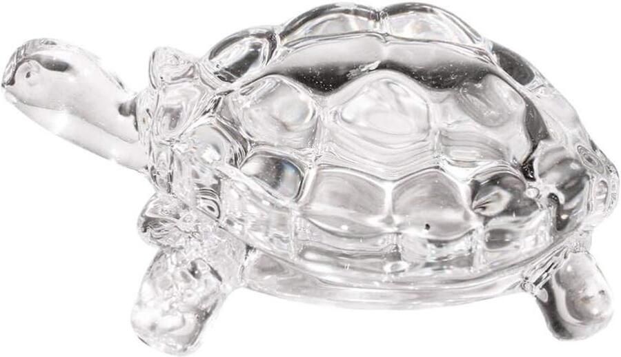 Kleine glazen schildpad beeldjes voor decoratie en cadeau dieren standbeeld sculptuur voor bureaus en kantoorinzicht