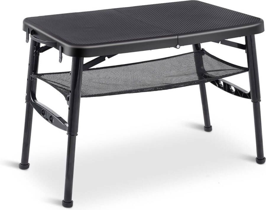Kleine inklapbare tafel in hoogte verstelbaar voor kamperen. Opvouwbare kampeertafel voor buitenbarbecue balkon werkbank opklapbare eettafel
