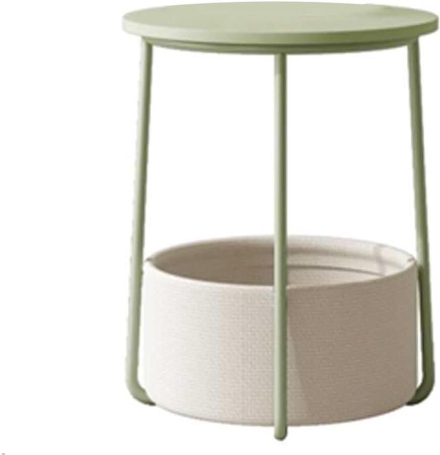 Kleine ronde salontafel met opbergruimte voor woonkamer en slaapkamer moderne stijl