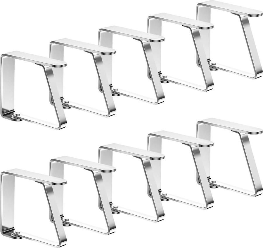 Kleine tafelkleedklemmen 10 stuks roestvrij staal flexibele beweegbare klemmen tuintafel restaurant eettafel familie