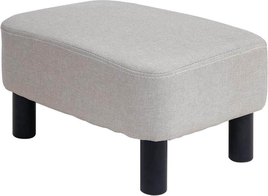 Kleine voetenbank modern design 1 stuk linnen 42 cm