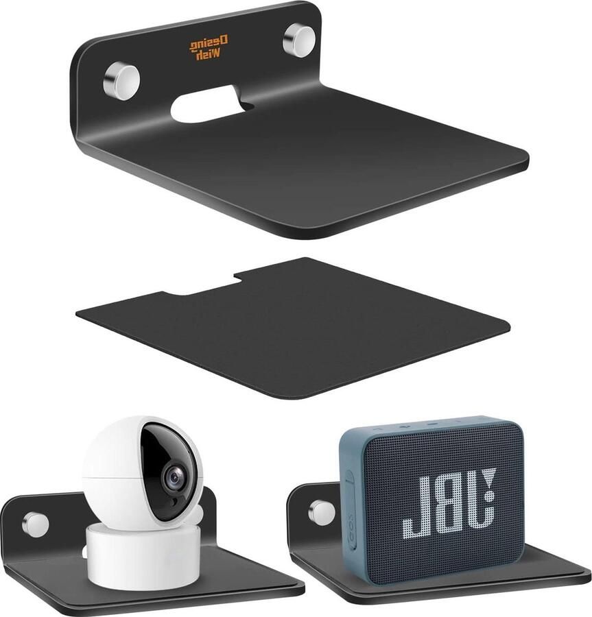 Kleine Wandplank Antislip Schroefmontage Geschikt voor Luidsprekers Webcams 1 stuk Transparant Acryl 10 9 cm