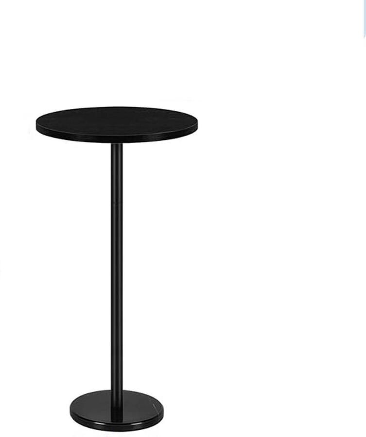 Kleine zwarte bijzettafel ronde salontafel met marmeren sokkel bijzettafel voor woonkamer slaapkamer 32 cm bijzettafel voor kleine ruimte zwart
