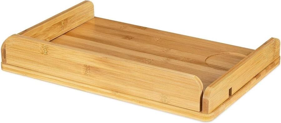 Klembaar tafeltje voor aan het bed Bamboe plank bedframe Bedtafeltje boeken telefoon oplader Nachtkastje Bedplank