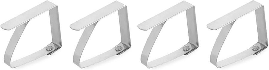 Klemmen voor het bevestigen van een tafellaken aan tafelblad set van 4 stuks – Hendi 444023