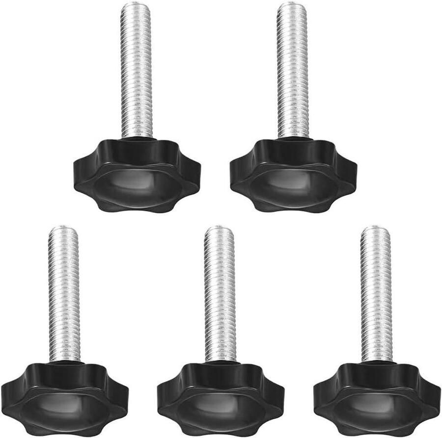 Optimaliseer je titel en voeg relevante zoekwoorden toe: Klemschroef Knop voor Draaibank: Pruim Hex Vormige Grips Ster Knop M8 x 45mm 5 stuks