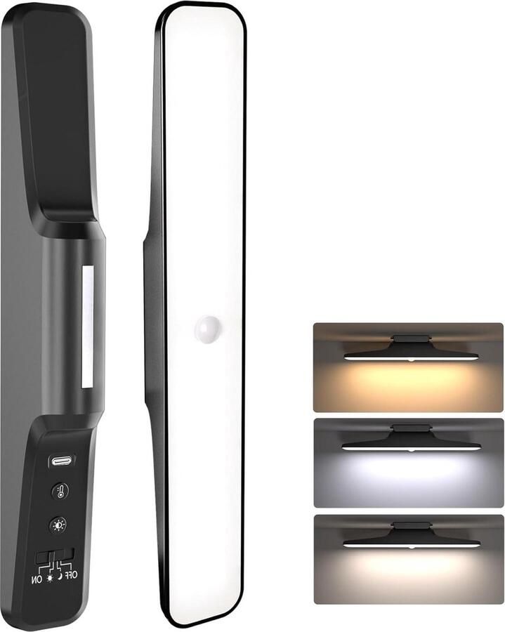 Kleuren kastverlichting led met bewegingsmelder dimbaar draadloos 4500 mAh slaapkamer kastlamp kledingkast sensorlicht kledingkasten slaapkamer