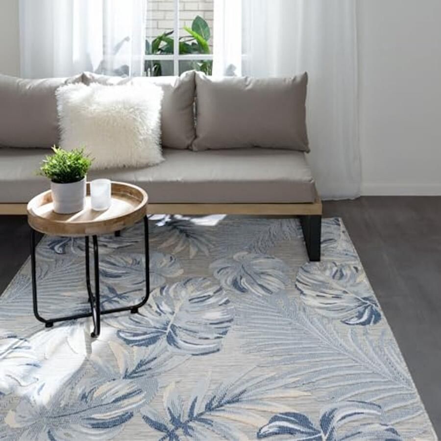 Kleurige Binnen- en Buitenmat 120 x 170 cm Robuuste en Onderhoudsvriendelijke Vloerkleed voor Binnen en Buiten