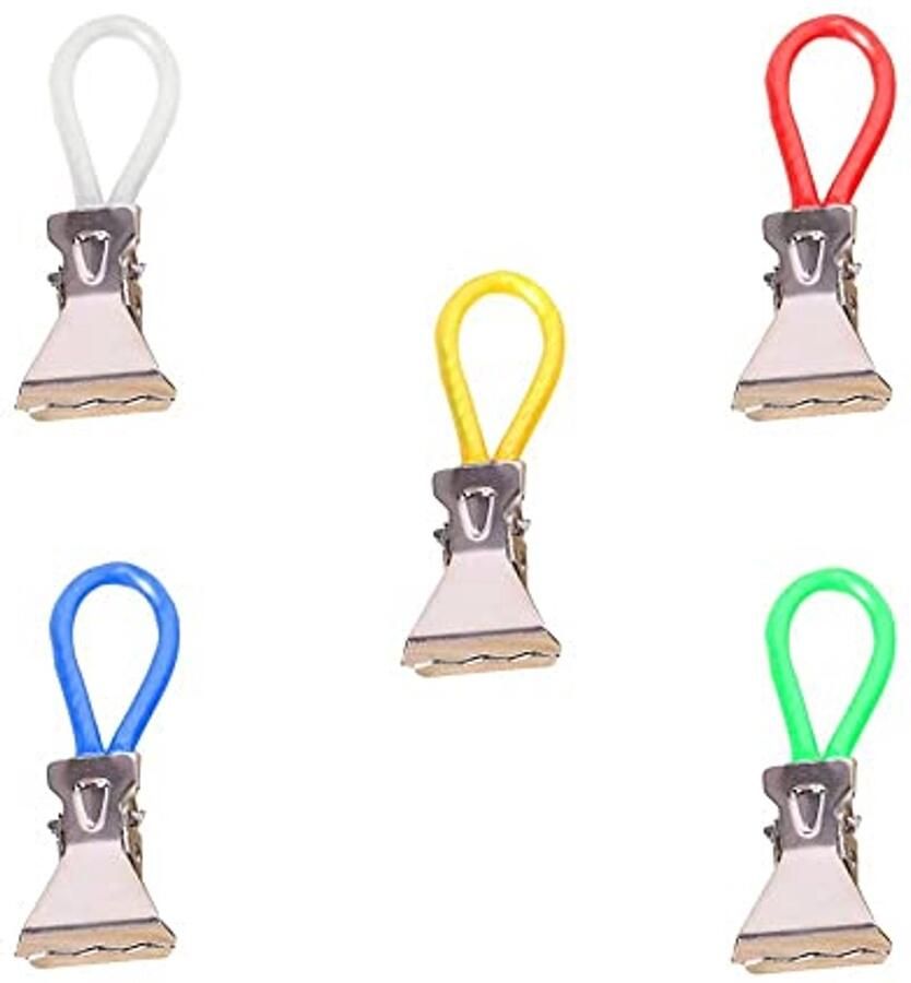 Kleurige Handdoekklemmen 5 stuks Ideaal voor Keuken en Badkamer