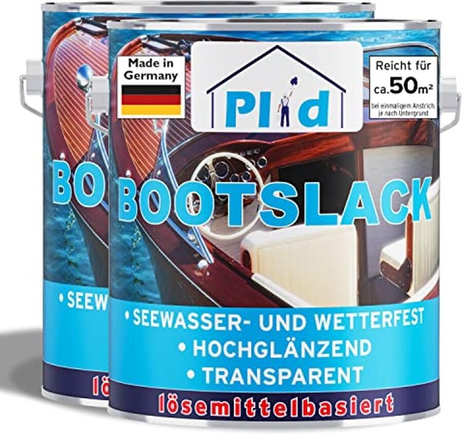 Kleurloze Hoogglans Bootlak voor Hout Waterbestendig Geschikt voor Keukenwerkbladen Tuinmeubelen en Parket 5L