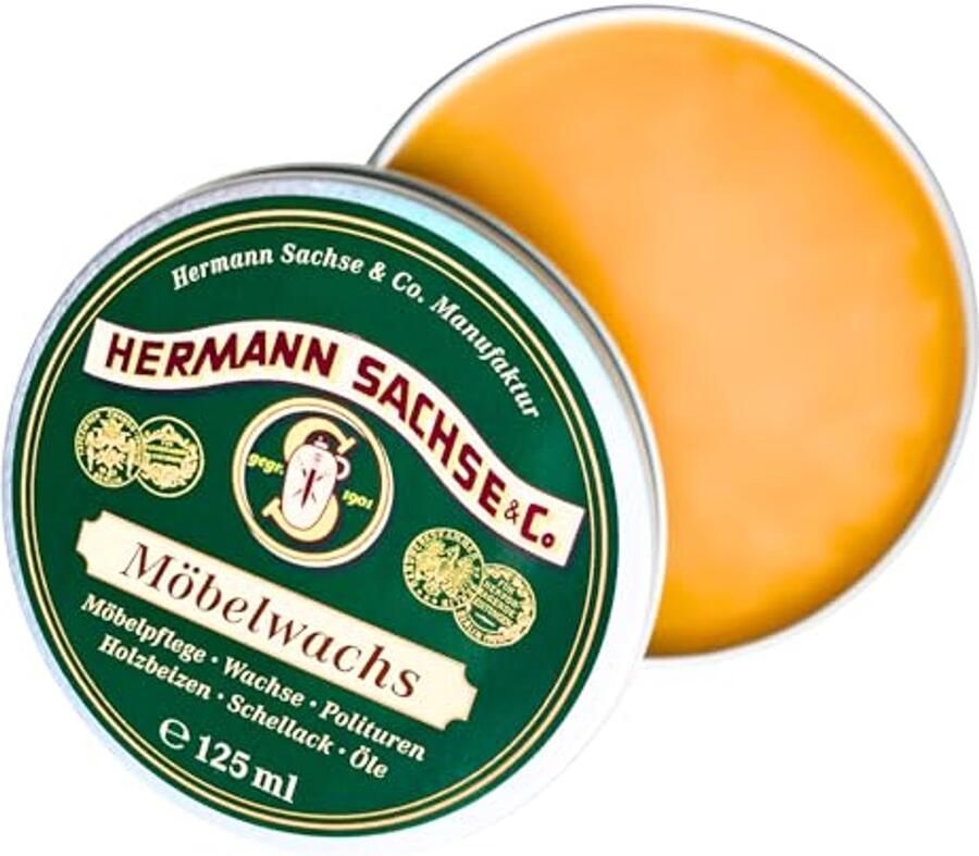 Kleurloze meubelwas voor houten meubels 125 ml antieke wax van lijnolievernis en bijenwas