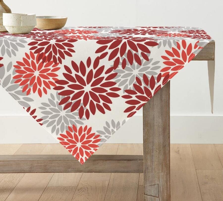 Kleurrijk Tafelkleed 100% Polyester Geschikt voor Tafel 85x85 cm