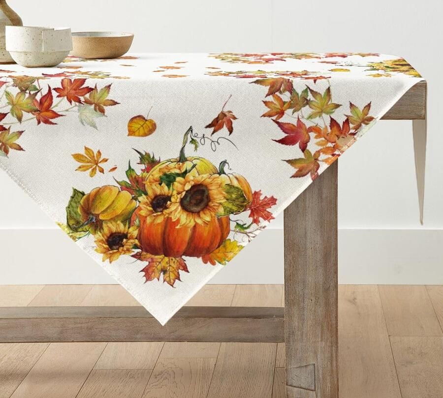 Kleurrijk tafelkleed duurzaam polyester 1 stuk 100 x 100 cm