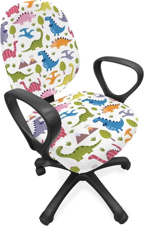 Kleurrijke Hoes voor Bureaustoel Decoratieve en Beschermende Stretchstof Hoezen voor Standaard Stoelen