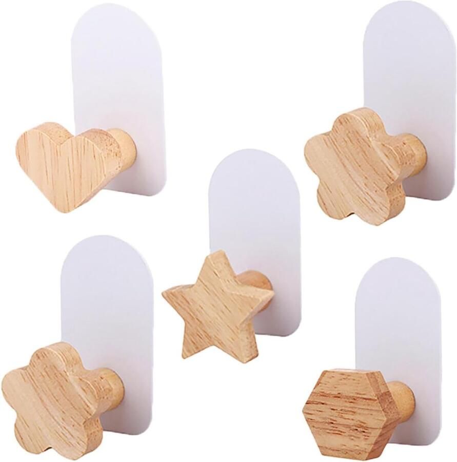 Kleurrijke zelfklevende kinderkapstokhaken voor handdoeken kleding en rugzakken Cartoon dieren design