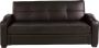 Klik Klak bedbank van kunstleer MIRELLA Bruin L 197 cm x H 83 cm x D 89 cm - Thumbnail 1