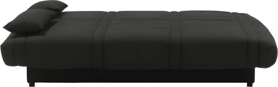 Klikklak-bedbank van 100% katoen FARWEST II met opbergruimte zwart L 193 cm x H 95 cm x D 95 cm - Foto 3